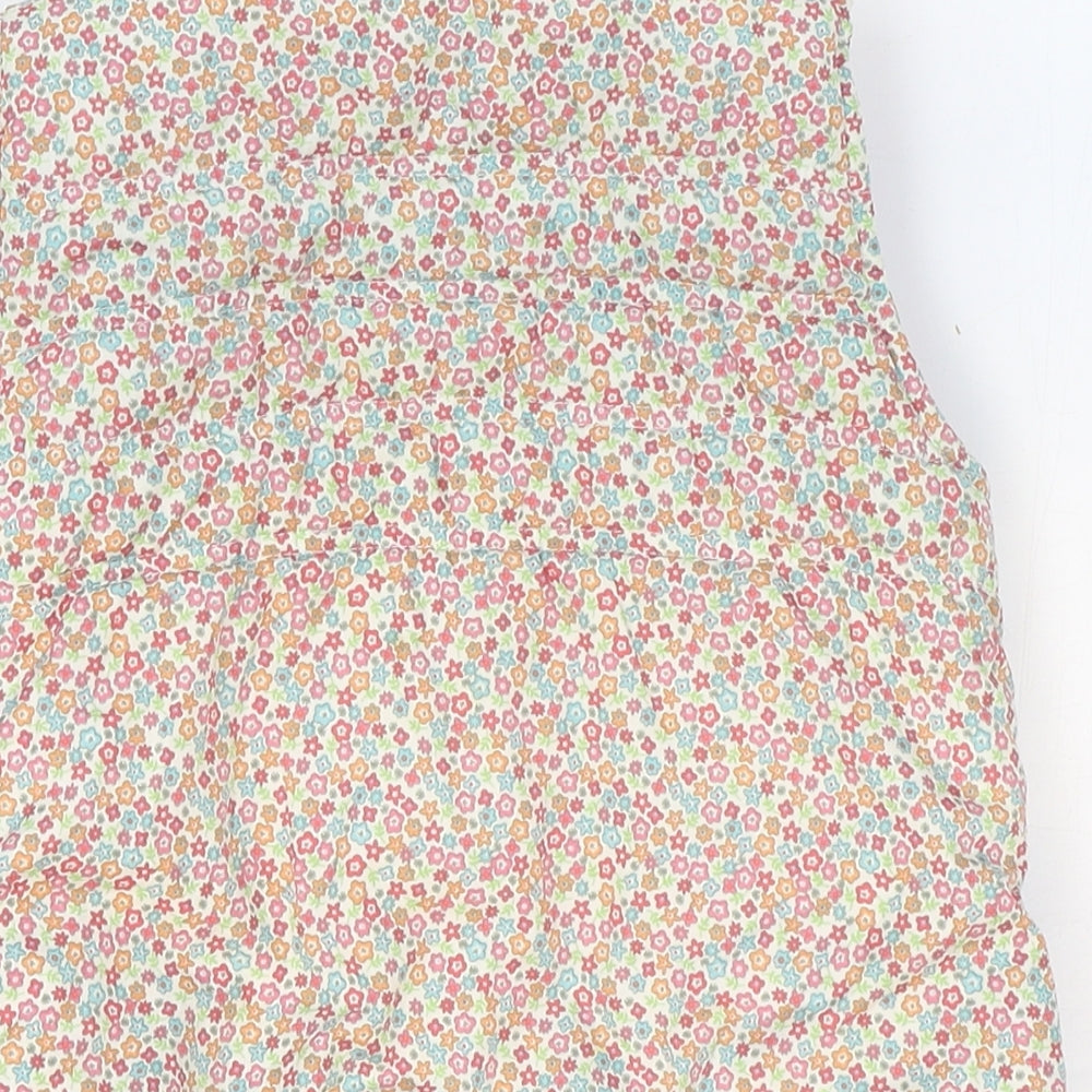 Mothercare Girls Multicoloured Floral Gilet Waistcoat Size 2-3 Years Zip