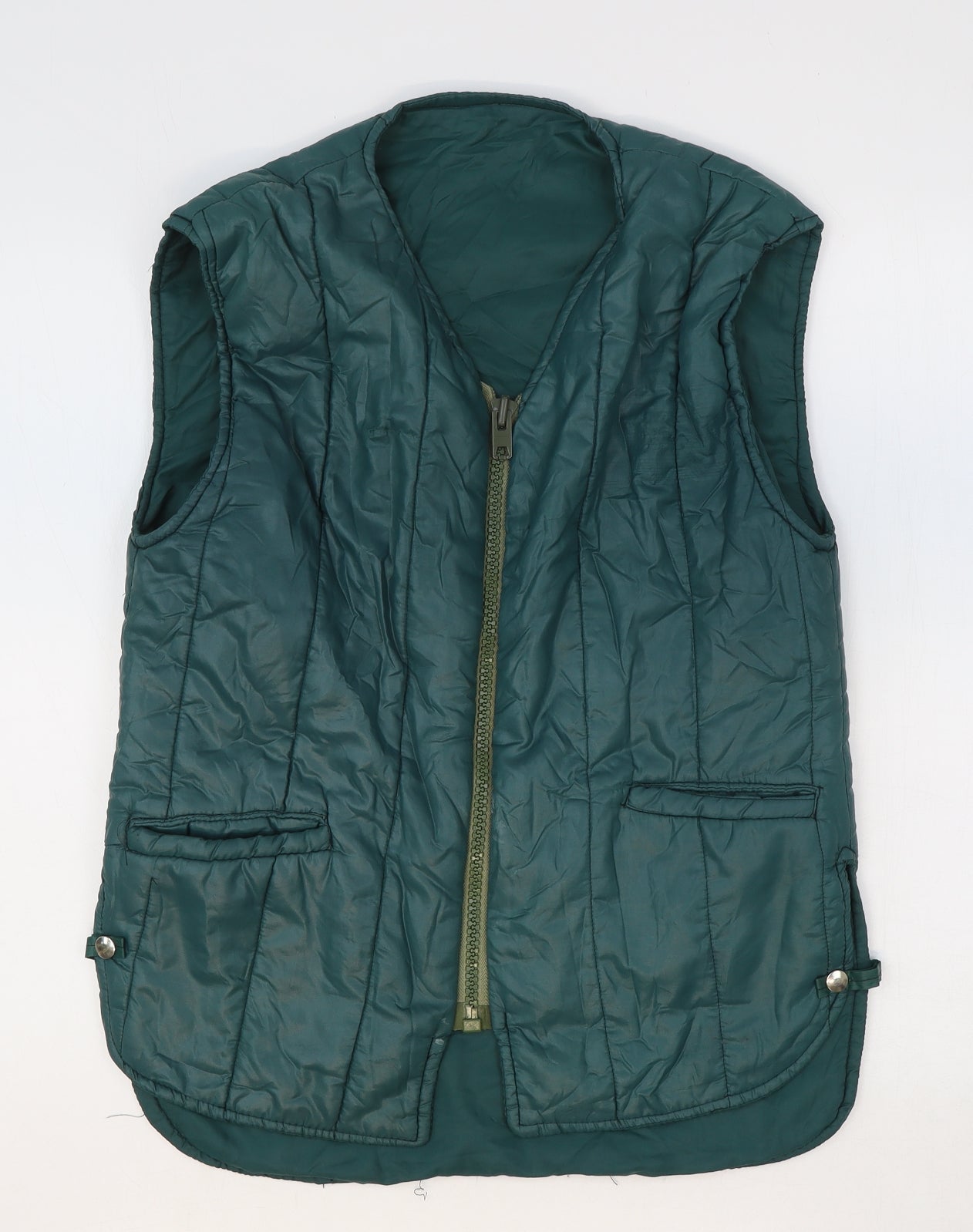 Preworn Womens Green Gilet Waistcoat Size 44