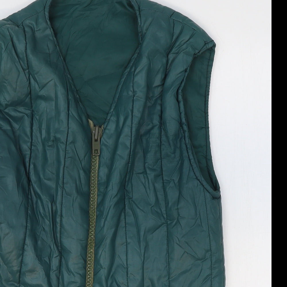 Preworn Womens Green Gilet Waistcoat Size 44