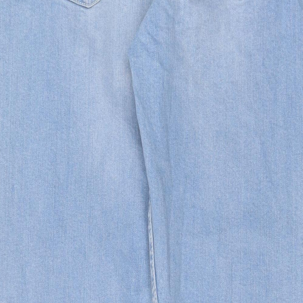 Denim & Co. Mens Blue Cotton Straight Jeans Size 36 in L30 in Regular Button