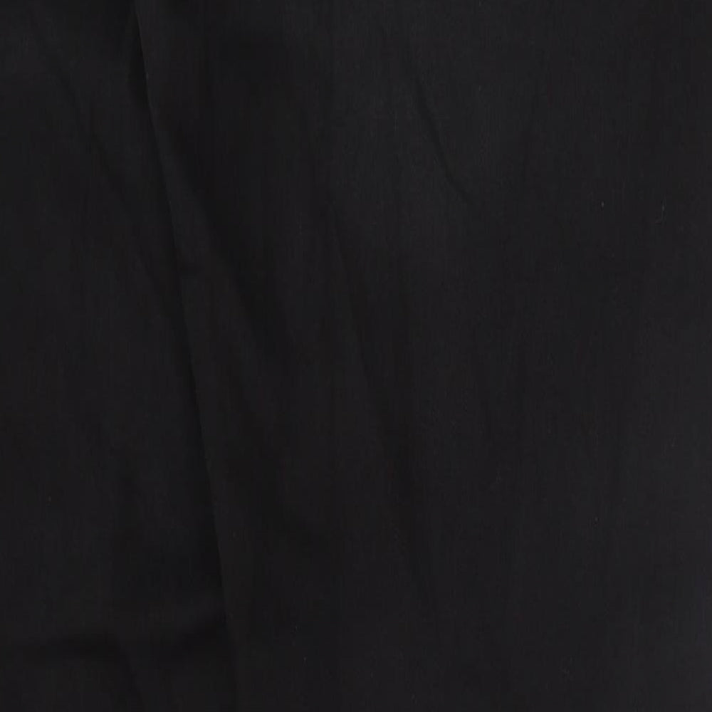 F&F Mens Black Cotton Straight Jeans Size 40 in L32 in Regular Button
