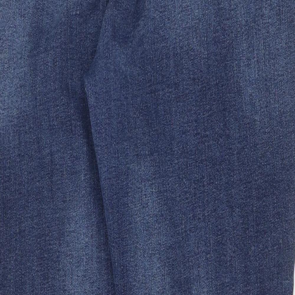 Denim & Co. Womens Blue Cotton Skinny Jeans Size 20 Regular Button