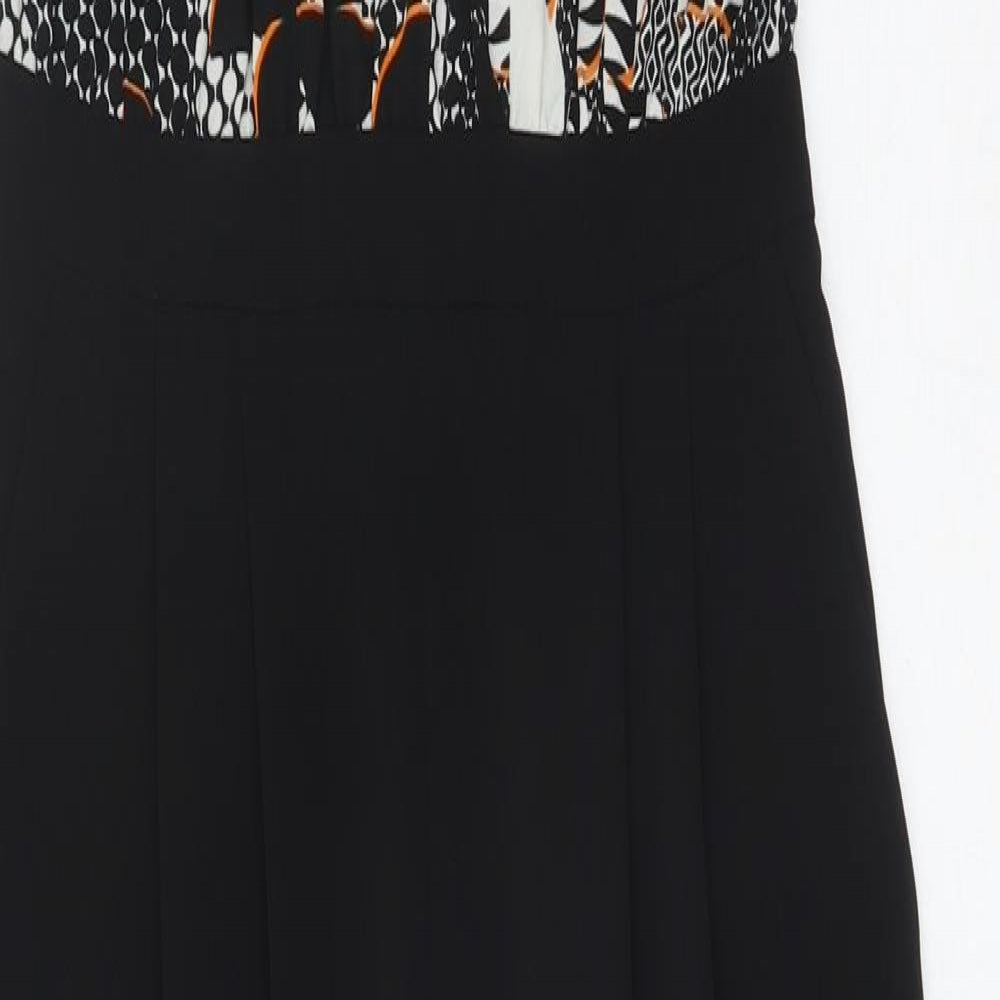 River Island Womens Black Polyester Jumpsuit One-Piece Size 10 Zip