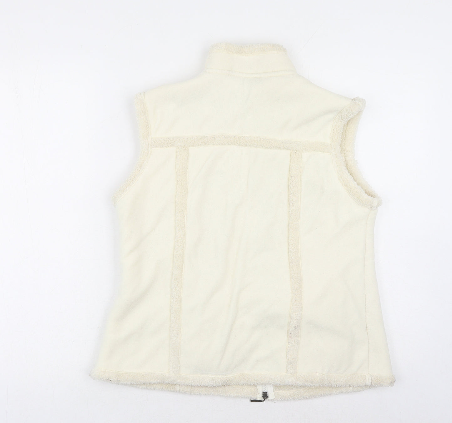 Xinlai Womens Ivory Gilet Waistcoat Size L Zip