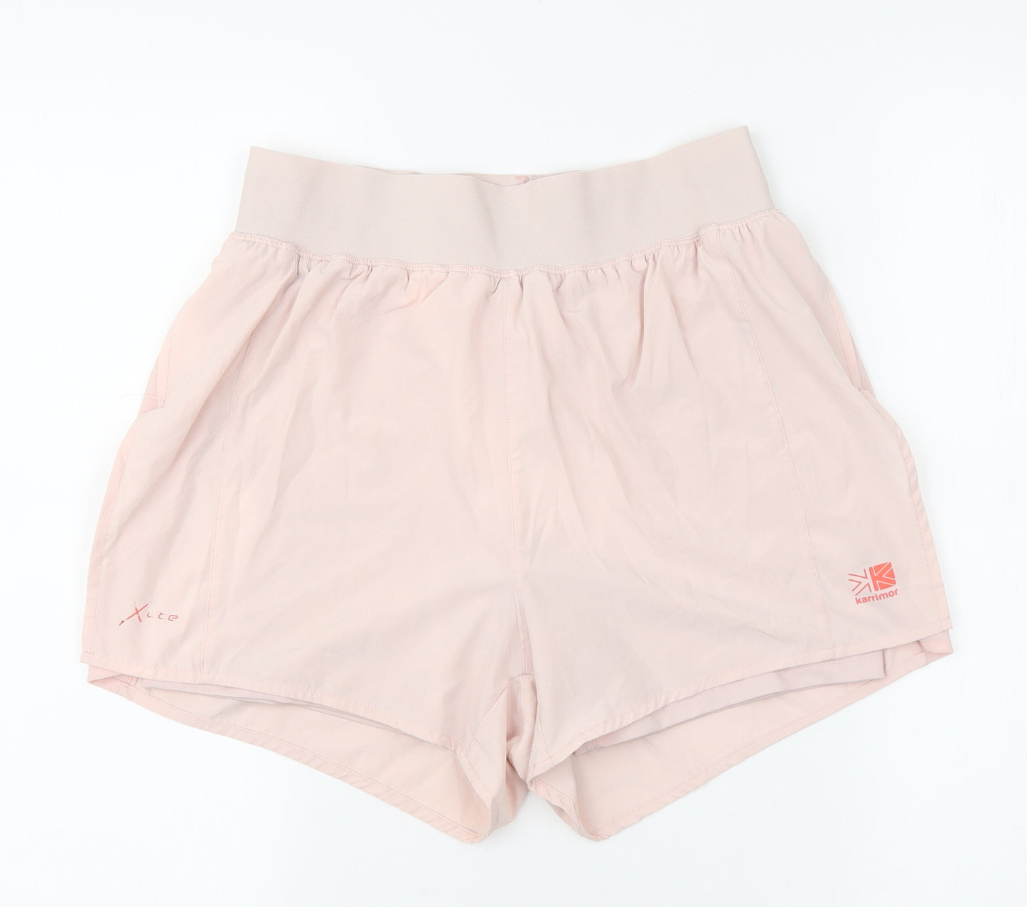 Karrimor Womens Pink Polyester Sweat Shorts Size 12 L3 in Regular Pull On