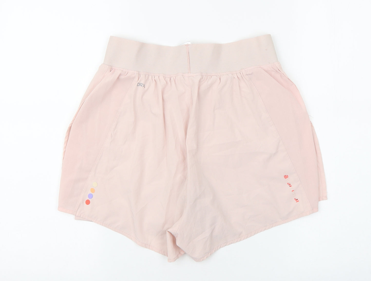 Karrimor Womens Pink Polyester Sweat Shorts Size 12 L3 in Regular Pull On