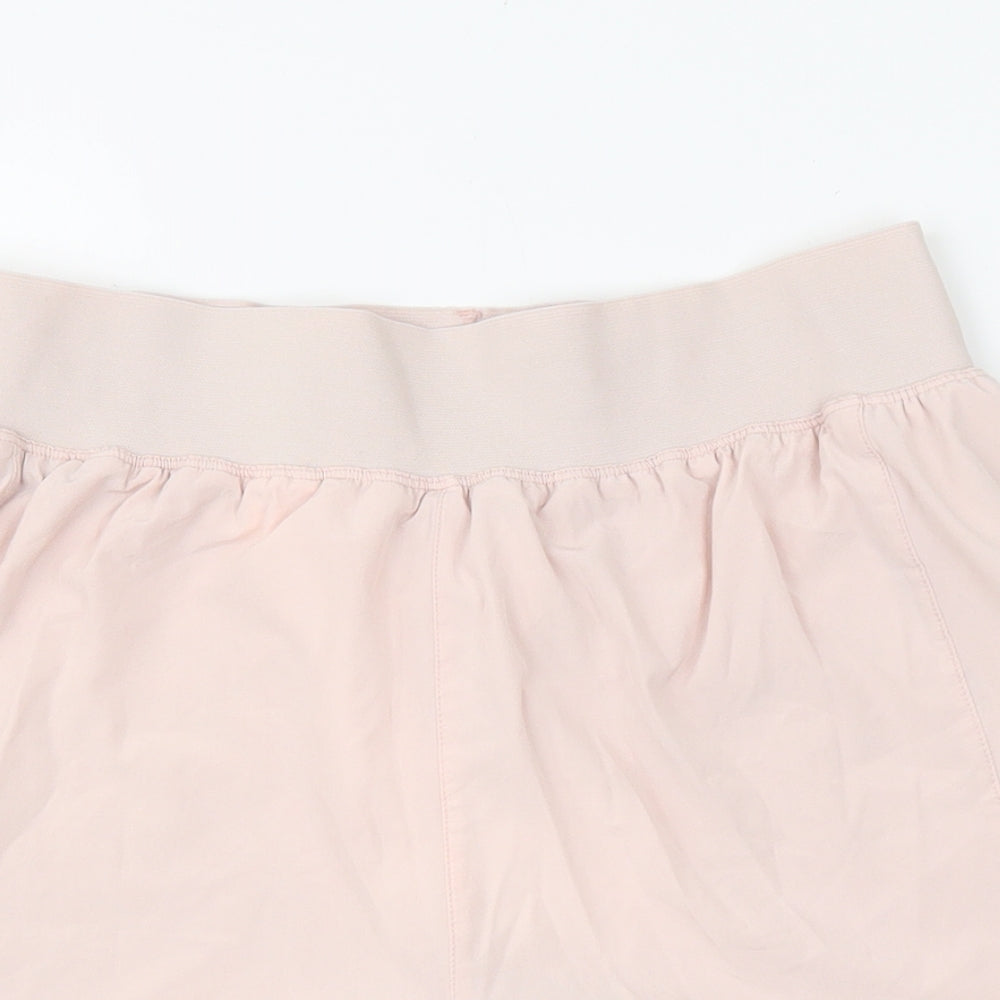 Karrimor Womens Pink Polyester Sweat Shorts Size 12 L3 in Regular Pull On
