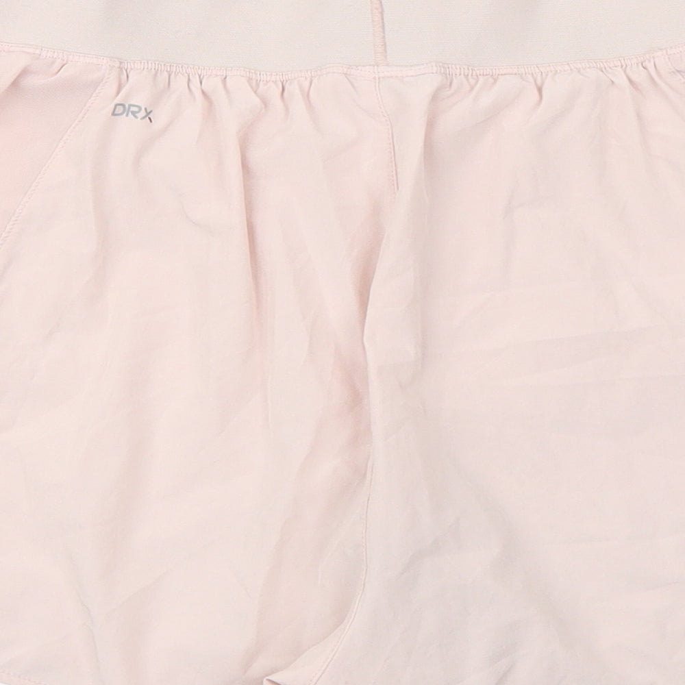 Karrimor Womens Pink Polyester Sweat Shorts Size 12 L3 in Regular Pull On