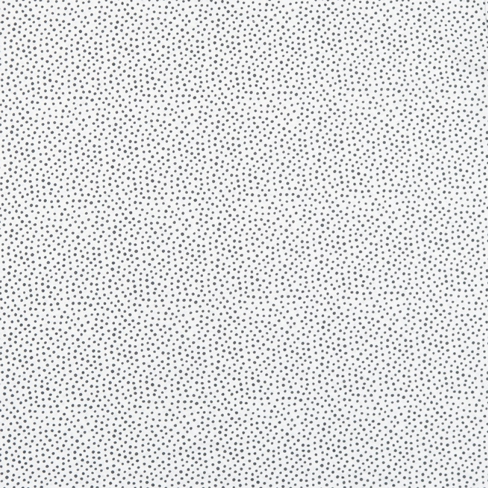 Marks and Spencer Womens White Polka Dot Polyester Basic T-Shirt Size 22 Scoop Neck