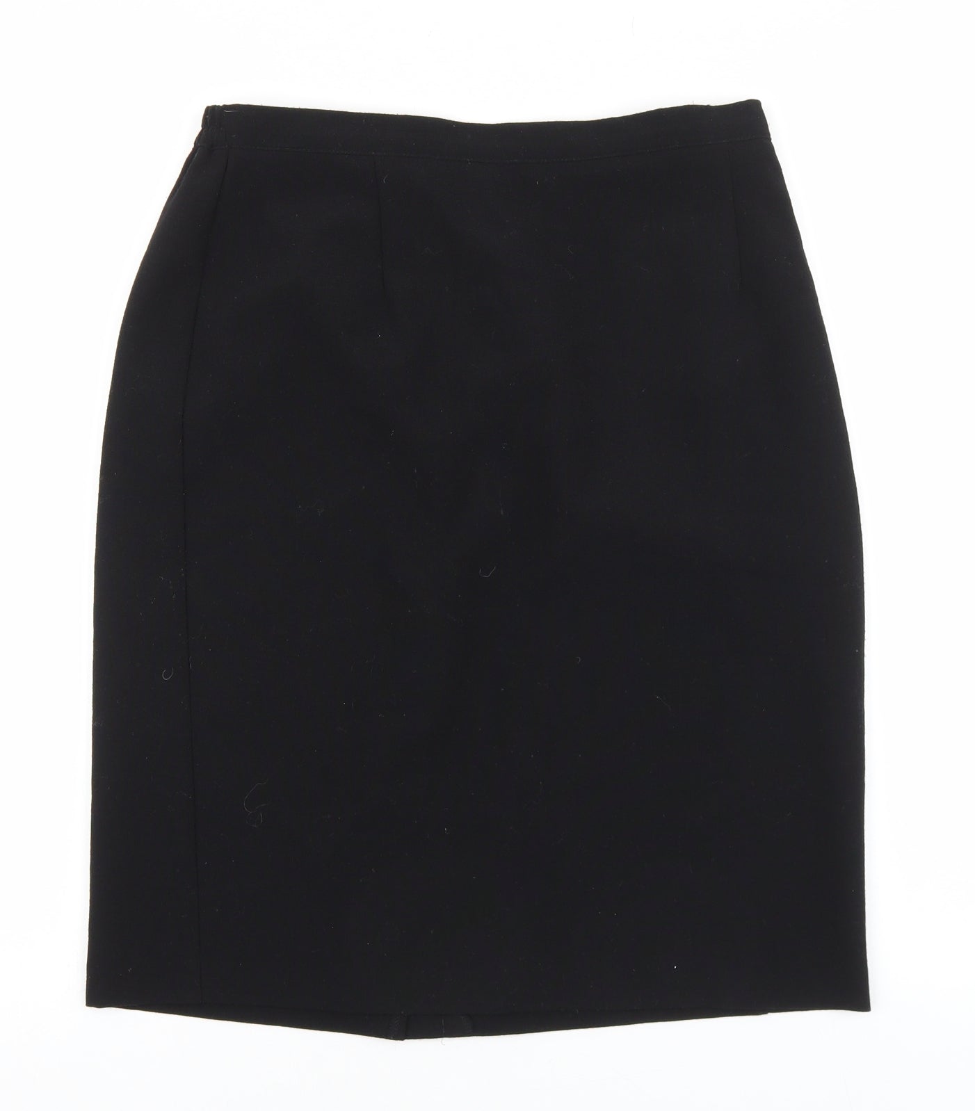Tallissime Boutique Womens Black Polyester Straight & Pencil Skirt Size 40 Zip