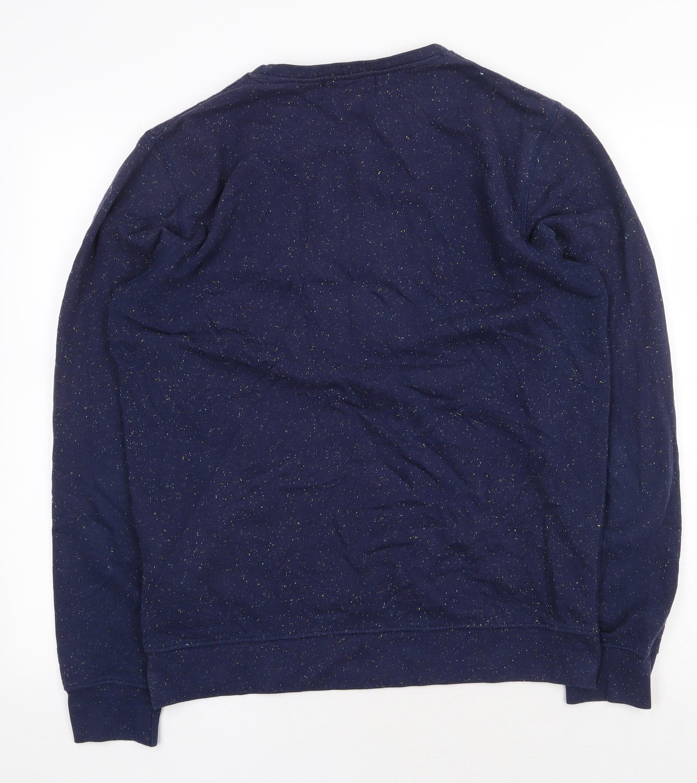 Shore Leave Womens Blue Cotton Pullover Sweatshirt Size M Pullover - Heart Detail