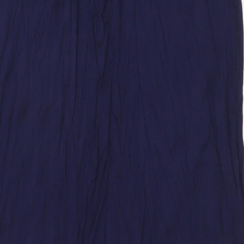 F&F Womens Blue Polyester Shift Size 12 V-Neck Pullover