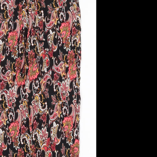 Preworn Womens Multicoloured Paisley Cotton Trousers Size 30 in Regular Tie