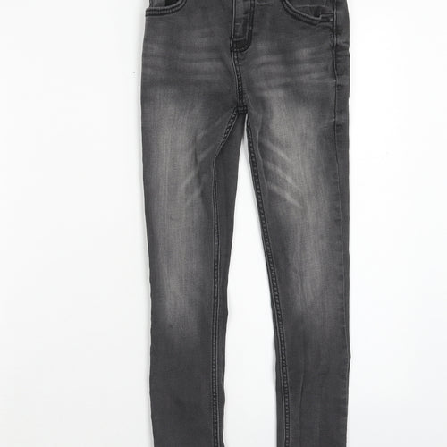 SheIn Girls Black Cotton Skinny Jeans Size 9 Months Regular Button