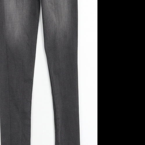 SheIn Girls Black Cotton Skinny Jeans Size 9 Months Regular Button