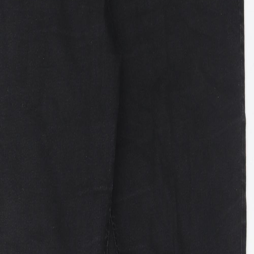 Marks and Spencer Womens Black Cotton Jegging Jeans Size 14 Regular - Long Length