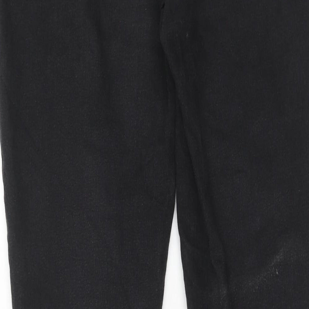 Marks and Spencer Womens Black Cotton Jegging Jeans Size 14 Regular - Long Length