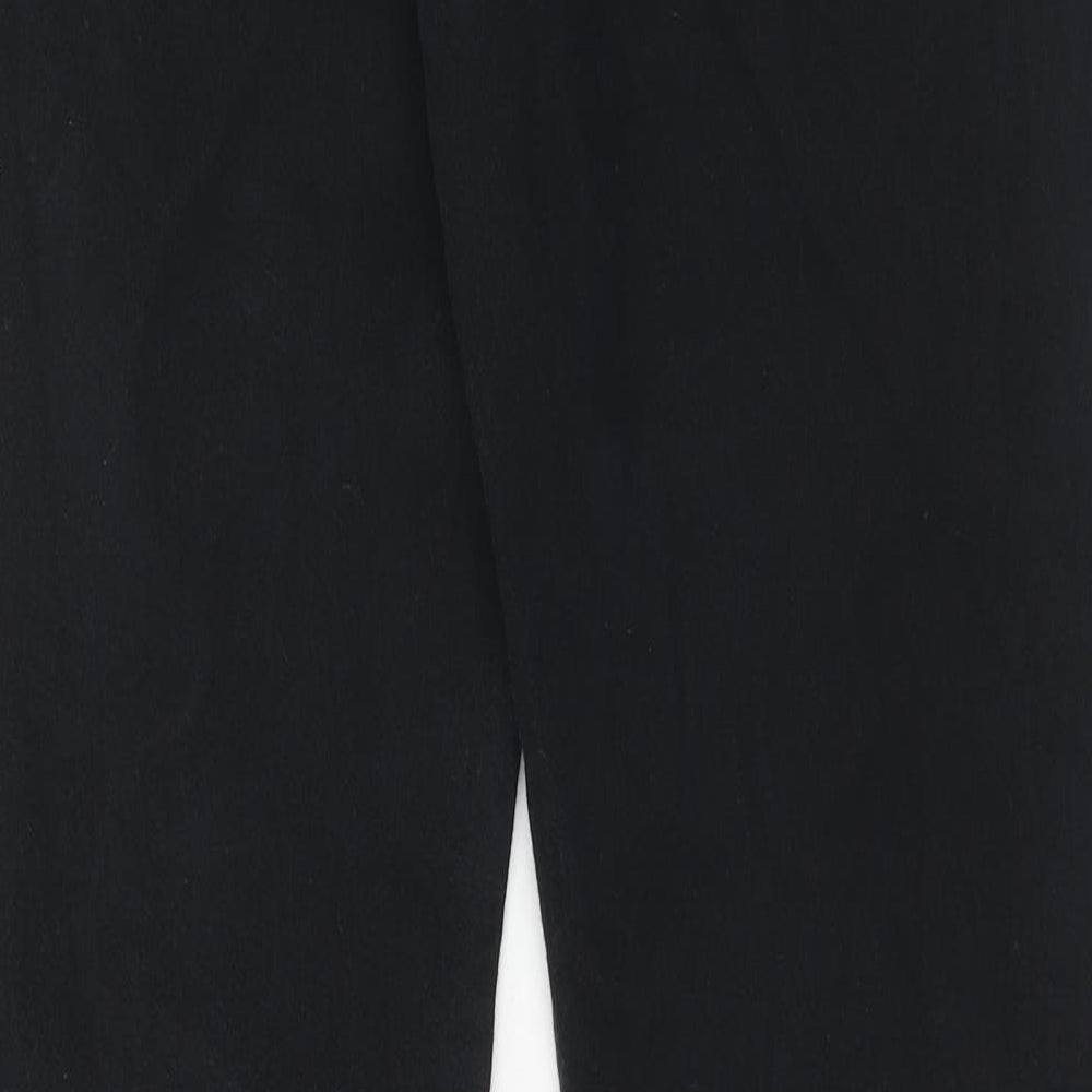 Denim & Co. Mens Black Cotton Straight Jeans Size 34 in L32 in Regular Button