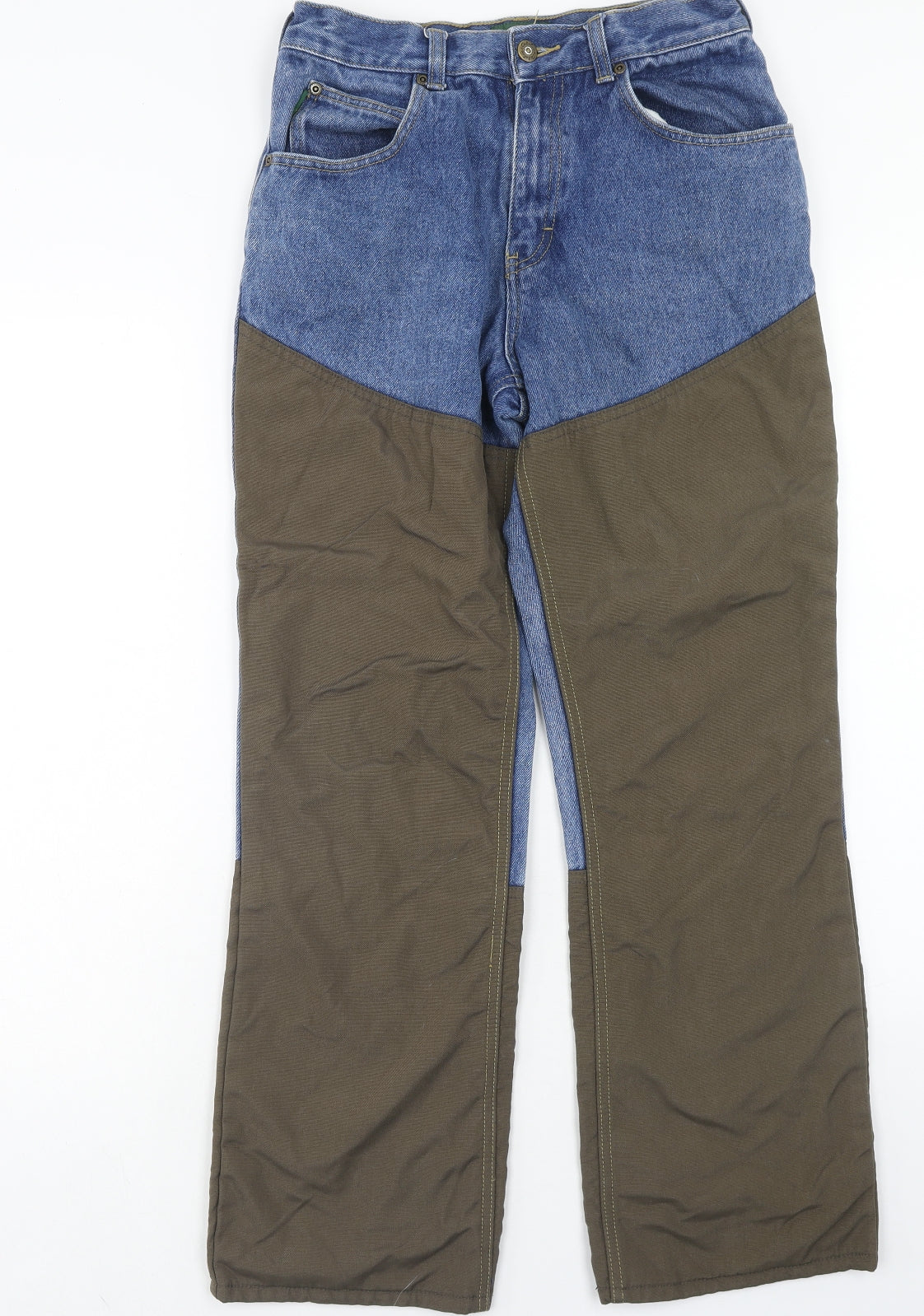 Cabela's Womens Blue Cotton Straight Jeans Size 30 in Regular Button - Two Tone