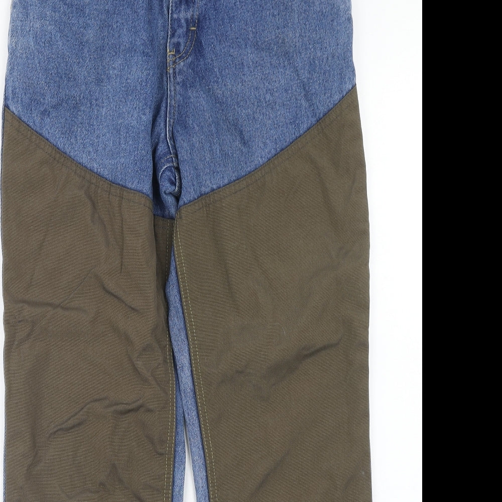 Cabela's Womens Blue Cotton Straight Jeans Size 30 in Regular Button - Two Tone