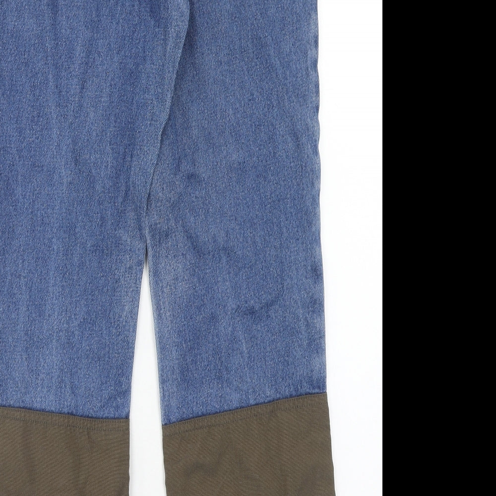 Cabela's Womens Blue Cotton Straight Jeans Size 30 in Regular Button - Two Tone