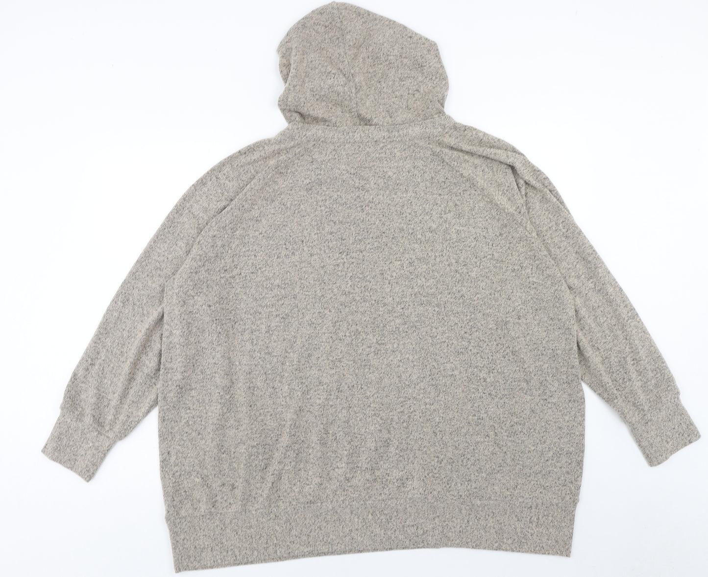 JD Wiliams Womens Brown Polyester Pullover Hoodie Size 4XL Pullover - Size 32