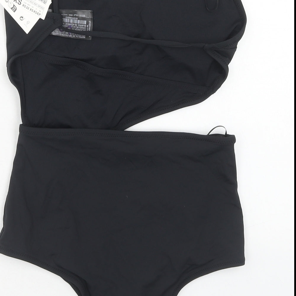Zara Womens Black Polyamide One Piece Size XS