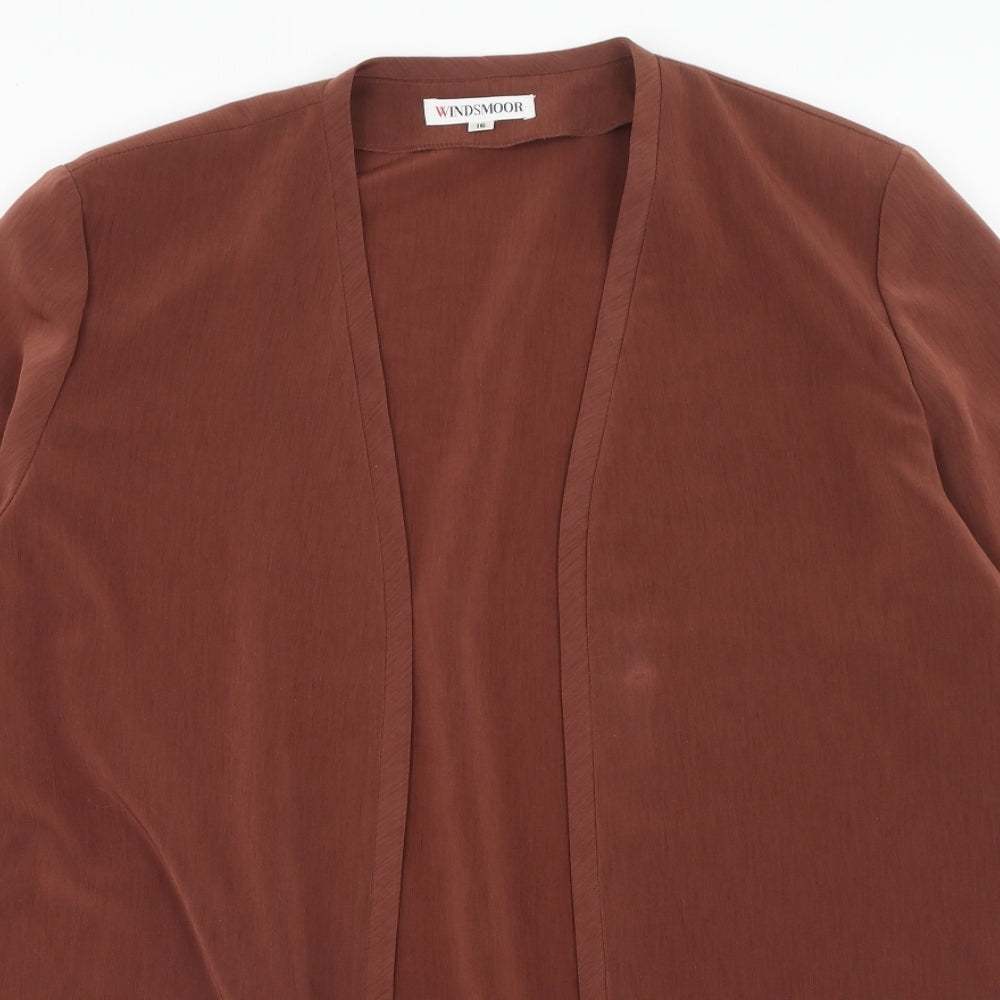 Windsmoor Womens Brown Jacket Size 16