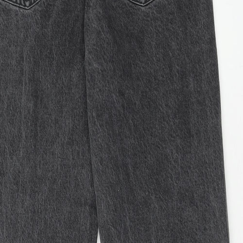 Bershka Womens Multicoloured Cotton Mom Jeans Size 10 Regular Button - Two Tone