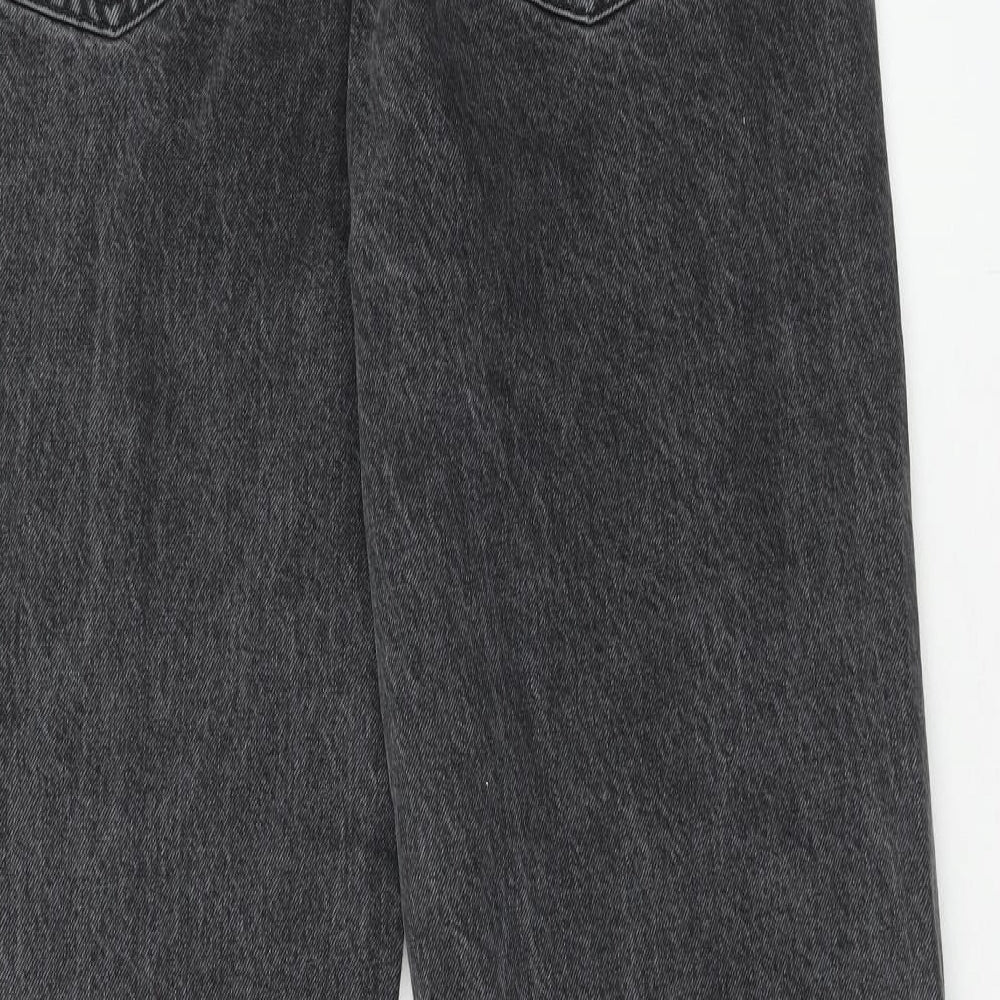 Bershka Womens Multicoloured Cotton Mom Jeans Size 10 Regular Button - Two Tone