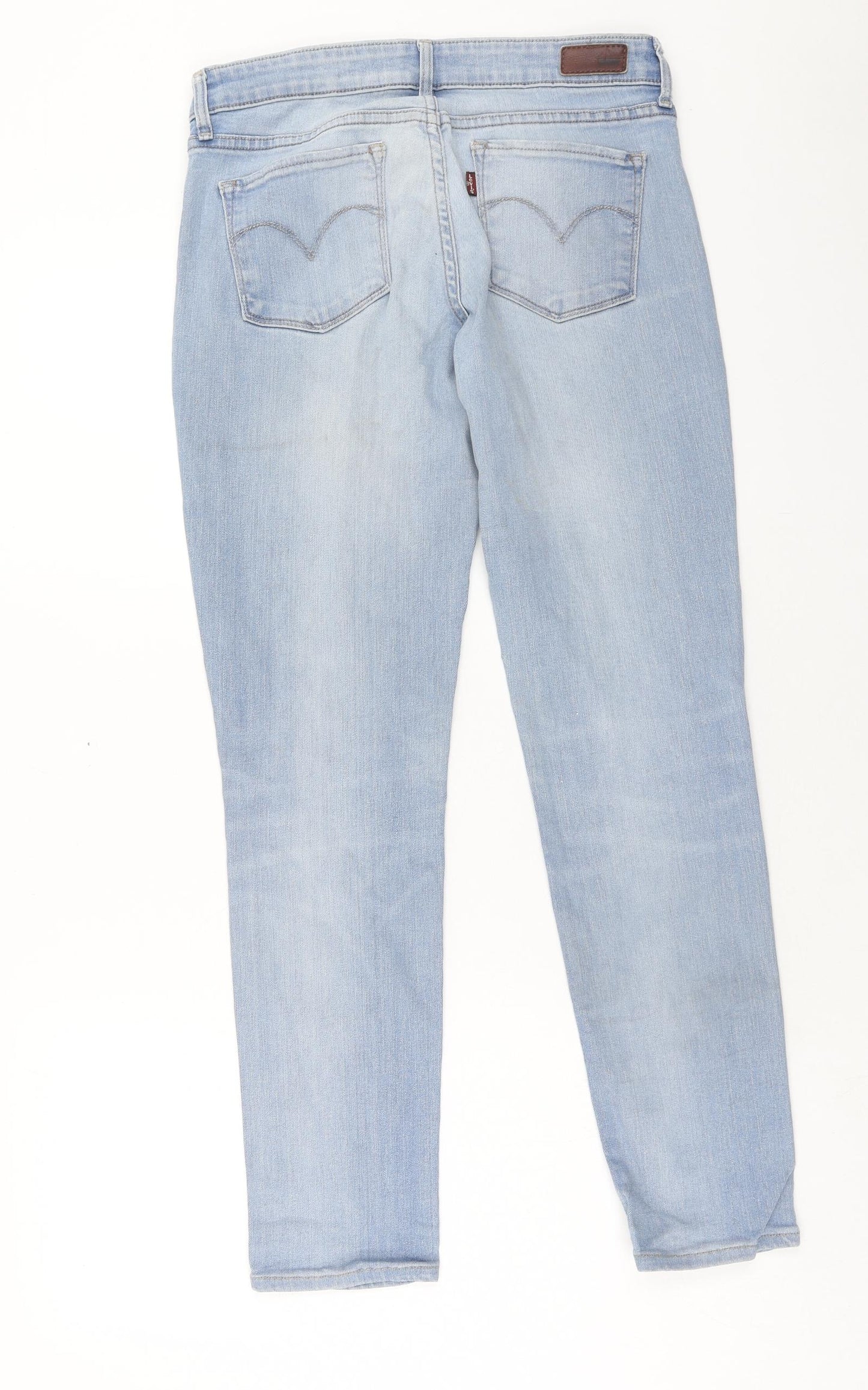 Signature by Levi Strauss & Co. Womens Blue Cotton Skinny Jeans Size 30 in Regular Button