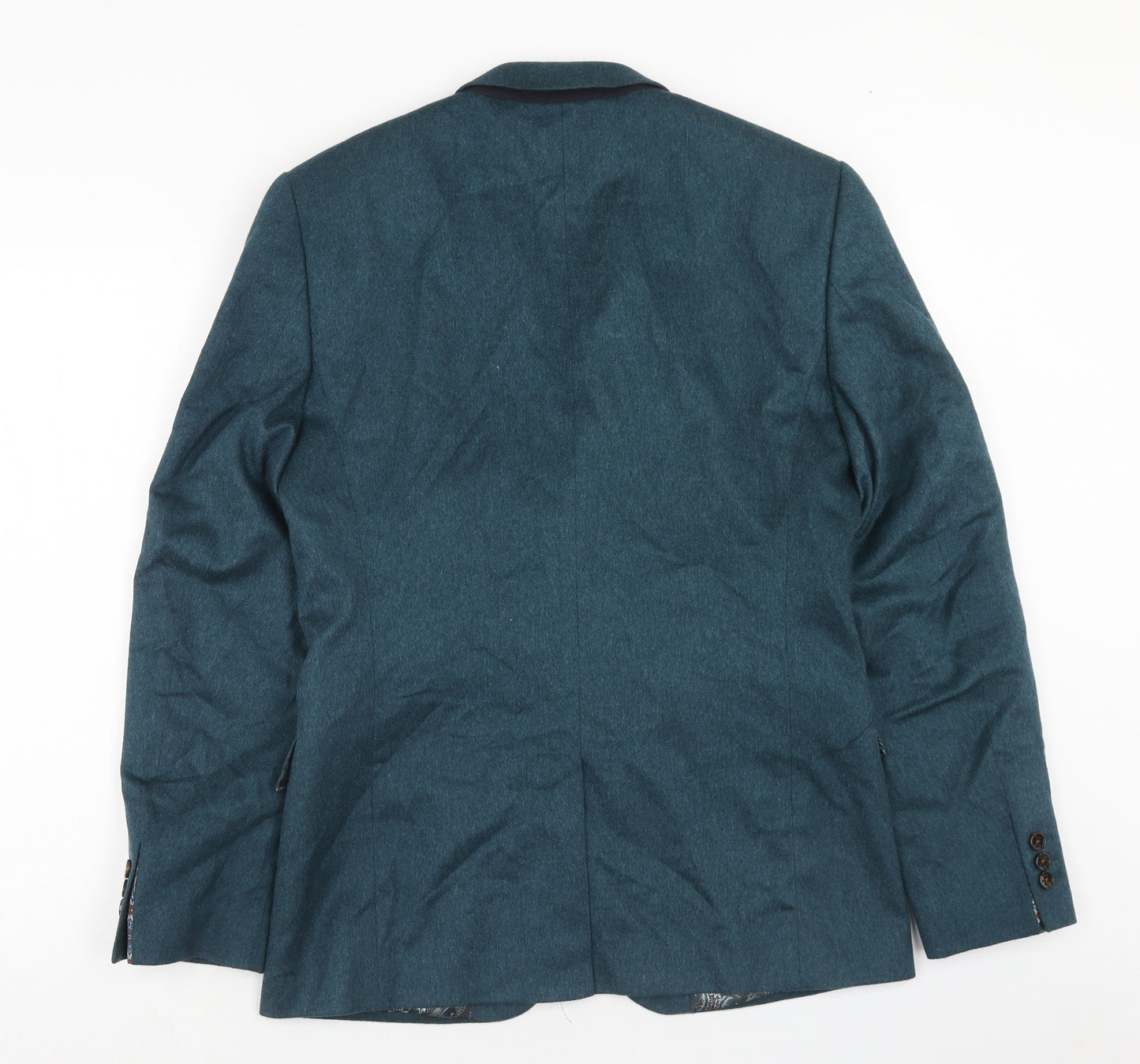 Ted Baker Mens Green Wool Jacket Blazer Size 38