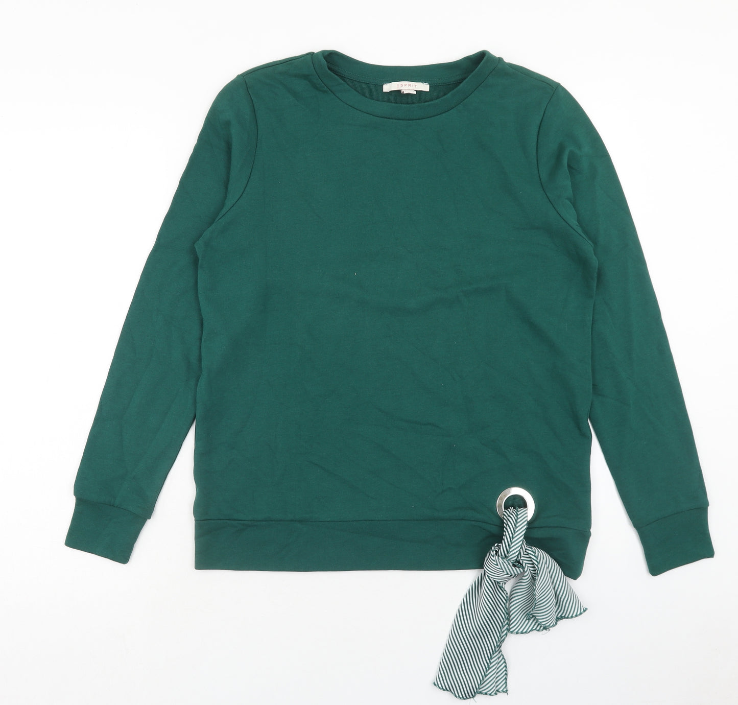 Esprit Womens Green Cotton Pullover Sweatshirt Size M Pullover