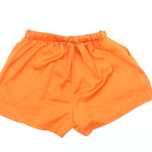 Solado Womens Orange Polyester Sweat Shorts Size M Regular Pull On