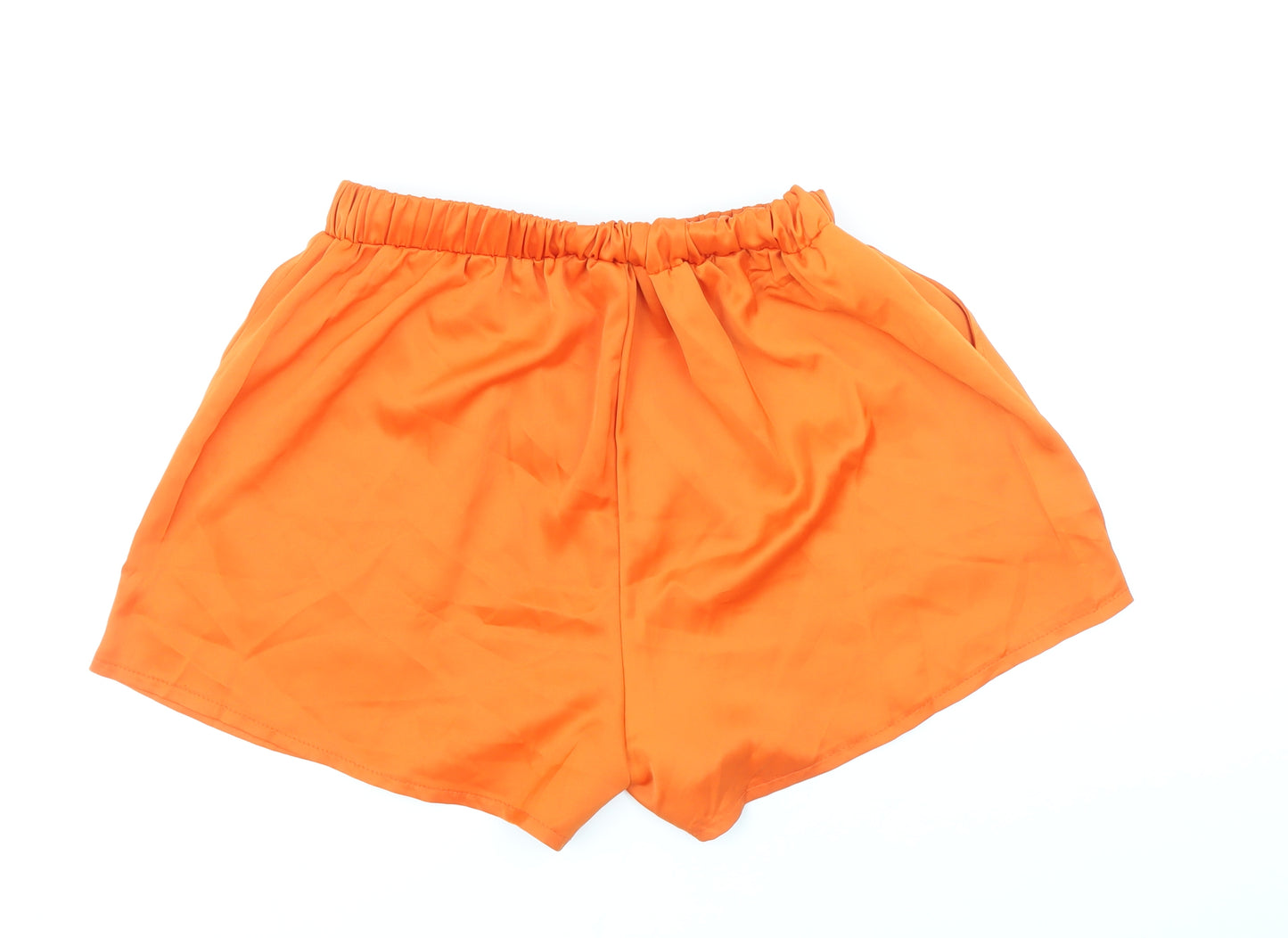 Solado Womens Orange Polyester Sweat Shorts Size M Regular Pull On