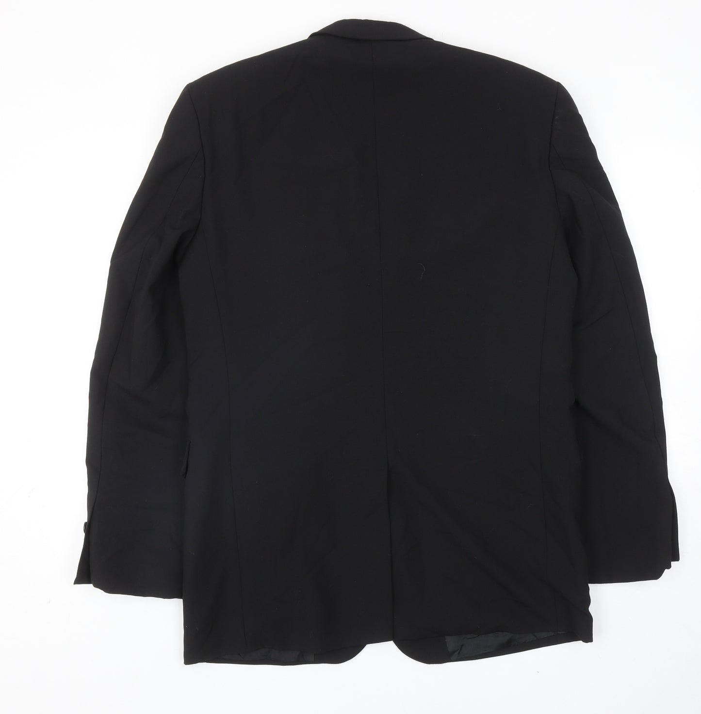 Tom English Mens Black Wool Jacket Blazer Size 38