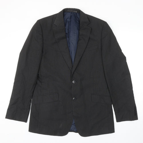 Marks and Spencer Mens Grey Viscose Jacket Blazer Size 40