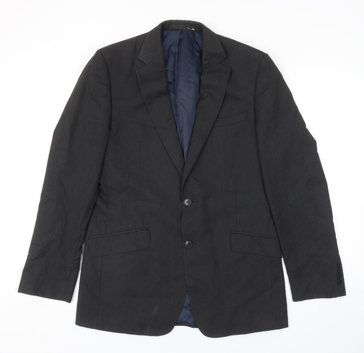 Marks and Spencer Mens Grey Viscose Jacket Blazer Size 40