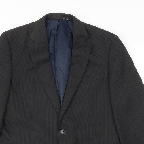 Marks and Spencer Mens Grey Viscose Jacket Blazer Size 40