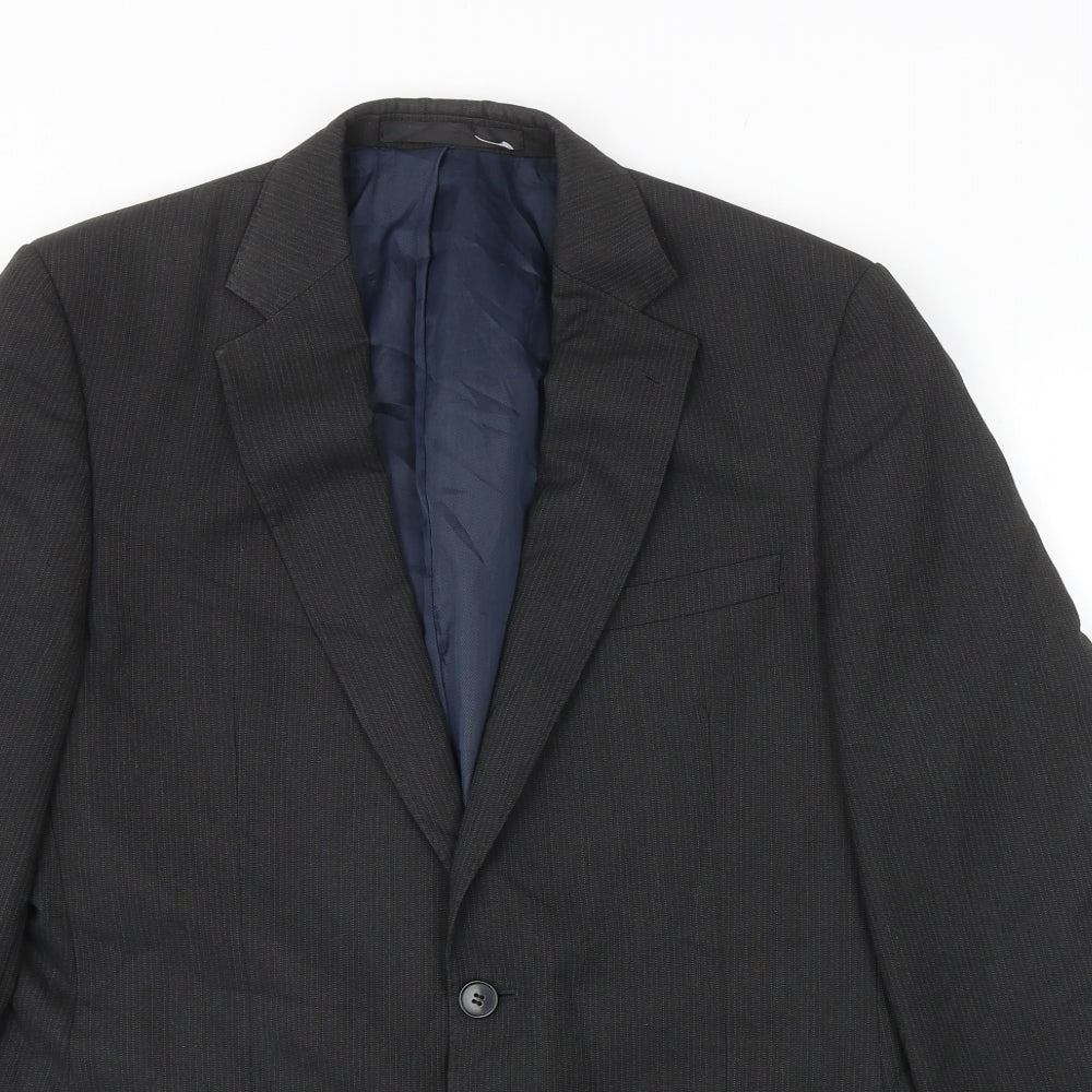 Marks and Spencer Mens Grey Viscose Jacket Blazer Size 40