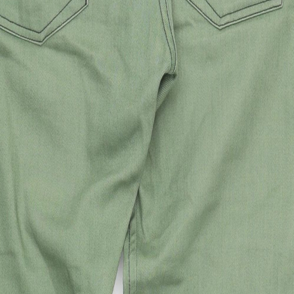 Diesel Mens Green Cotton Straight Jeans Size 34 in L32 in Regular Zip