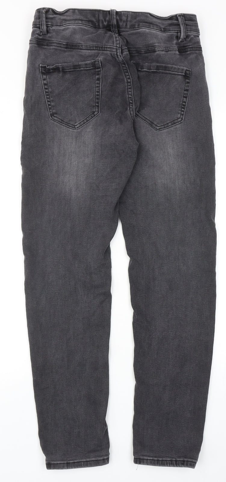 NEXT Mens Grey Cotton Skinny Jeans Size 28 in L31 in Regular Zip