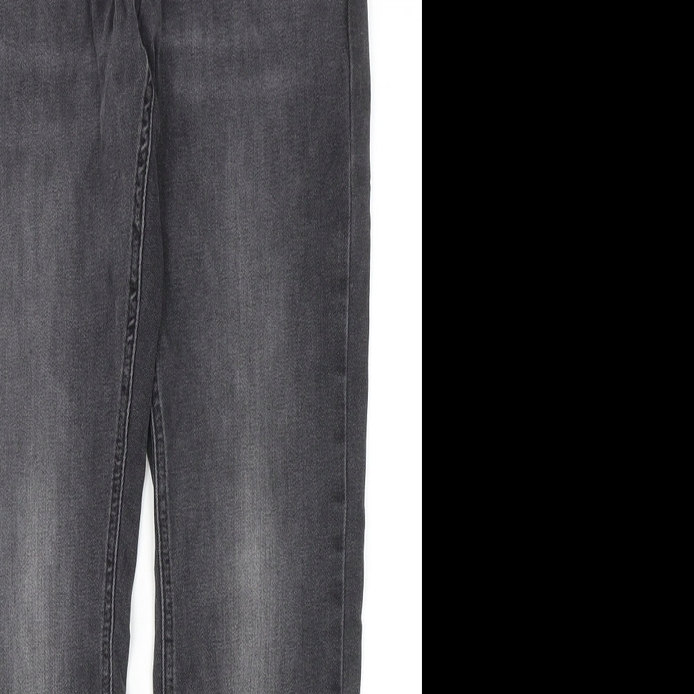 NEXT Mens Grey Cotton Skinny Jeans Size 28 in L31 in Regular Zip