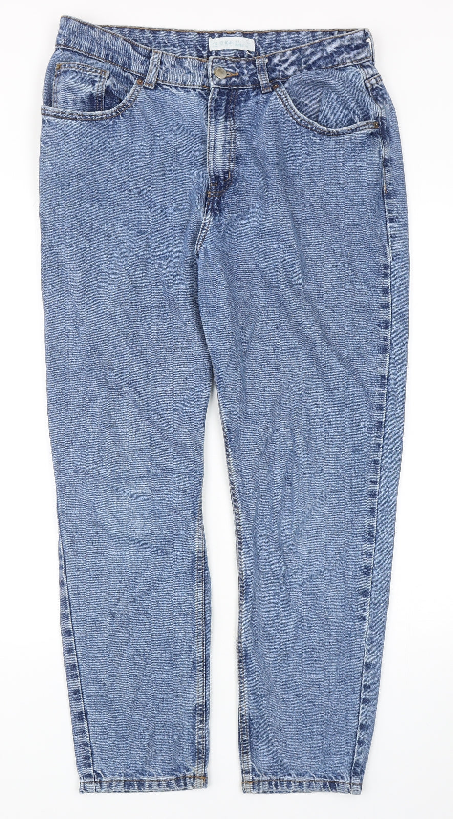 Denim & Co Womens Blue Cotton Skinny Jeans Size 14 Regular Zip