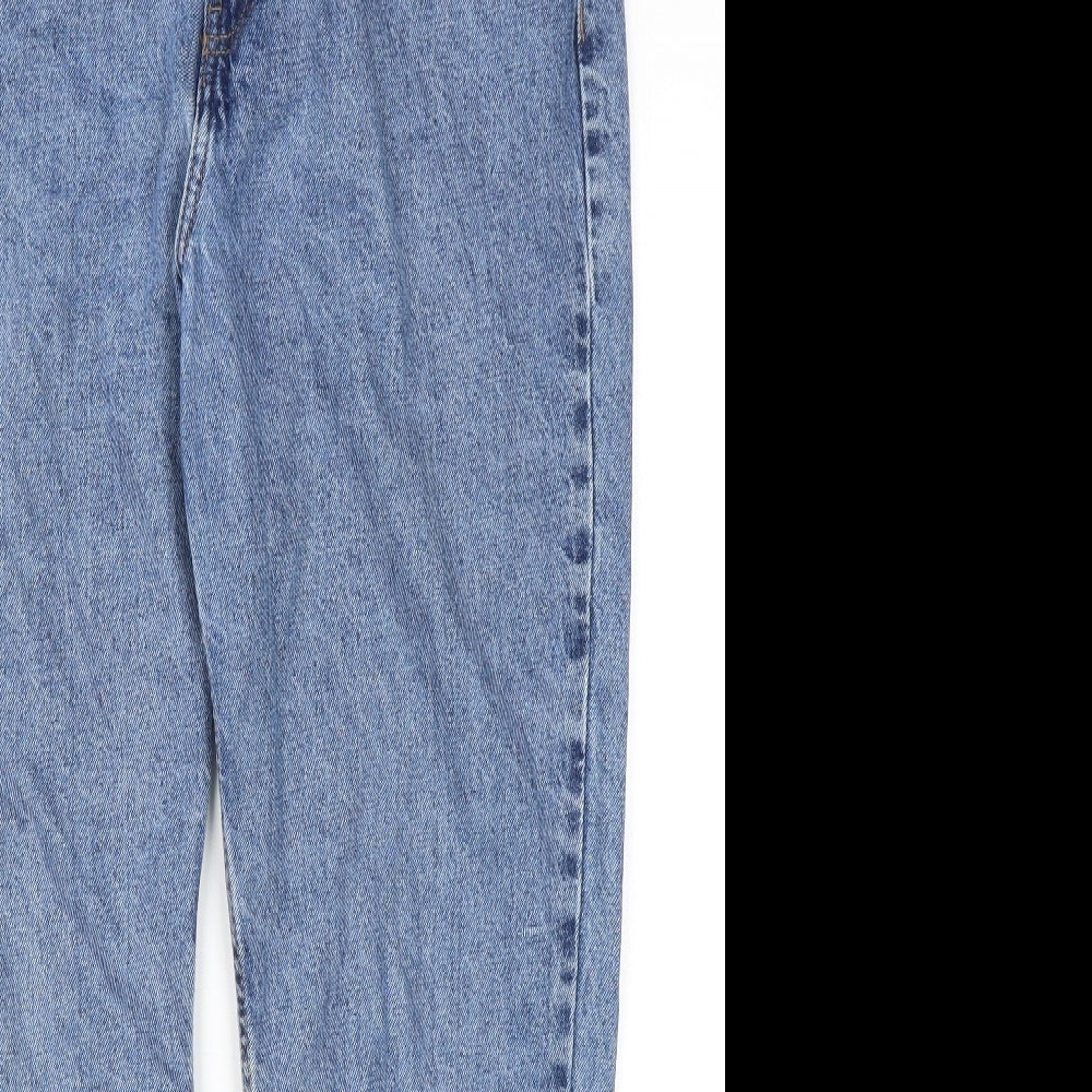 Denim & Co Womens Blue Cotton Skinny Jeans Size 14 Regular Zip