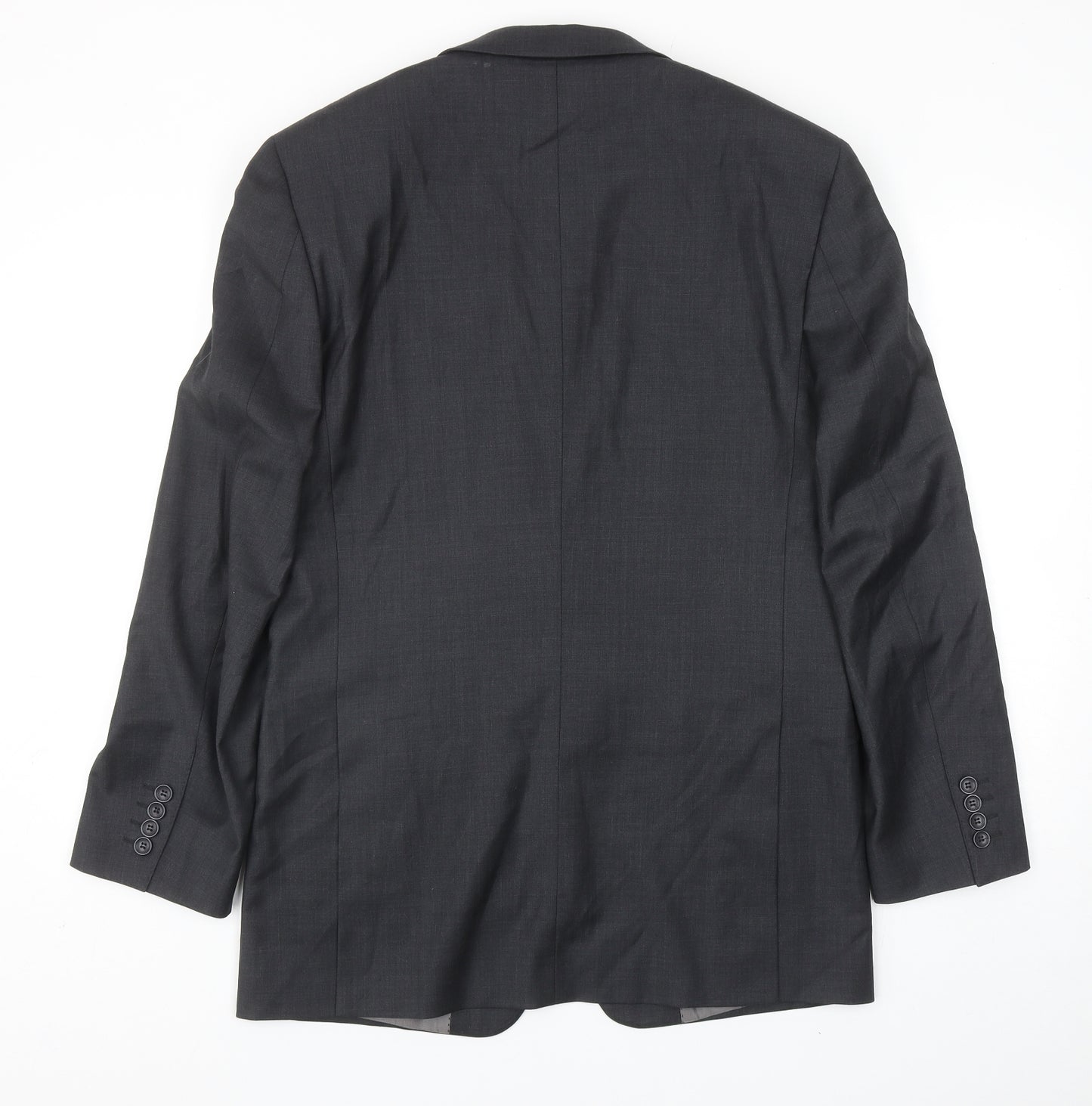 Butler & Webb Mens Grey Wool Jacket Blazer Size 38