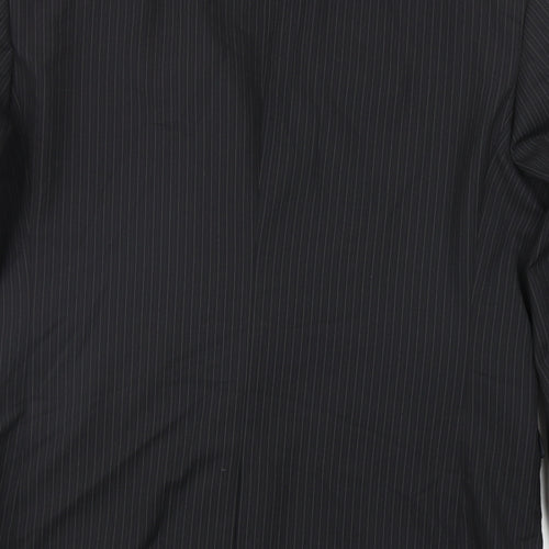 NEXT Mens Black Striped Wool Jacket Blazer Size 42