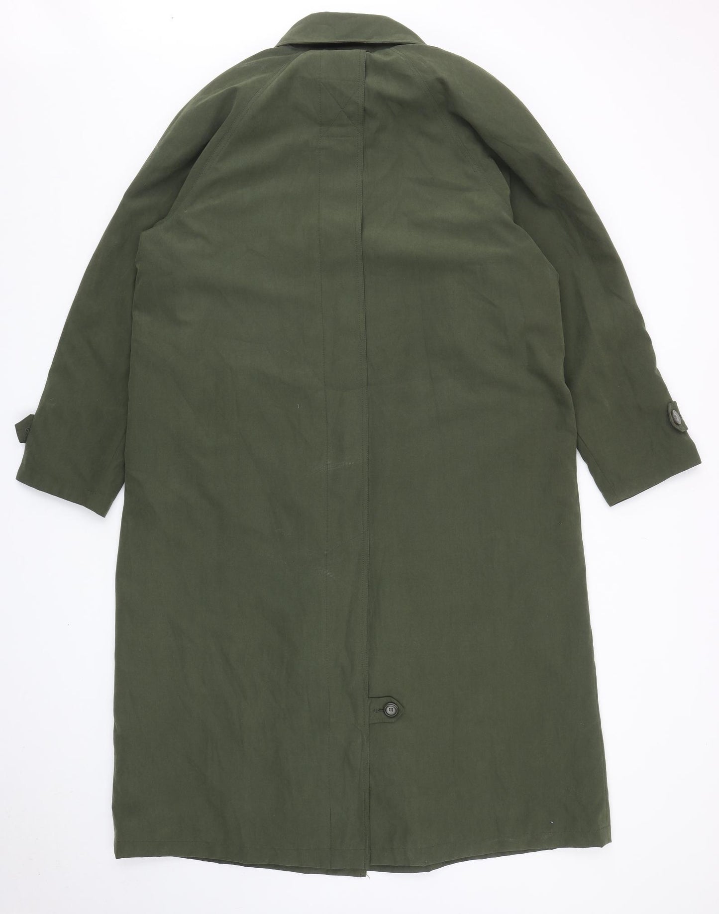 Rosetti Womens Green Trench Coat Jacket Size 18 Button