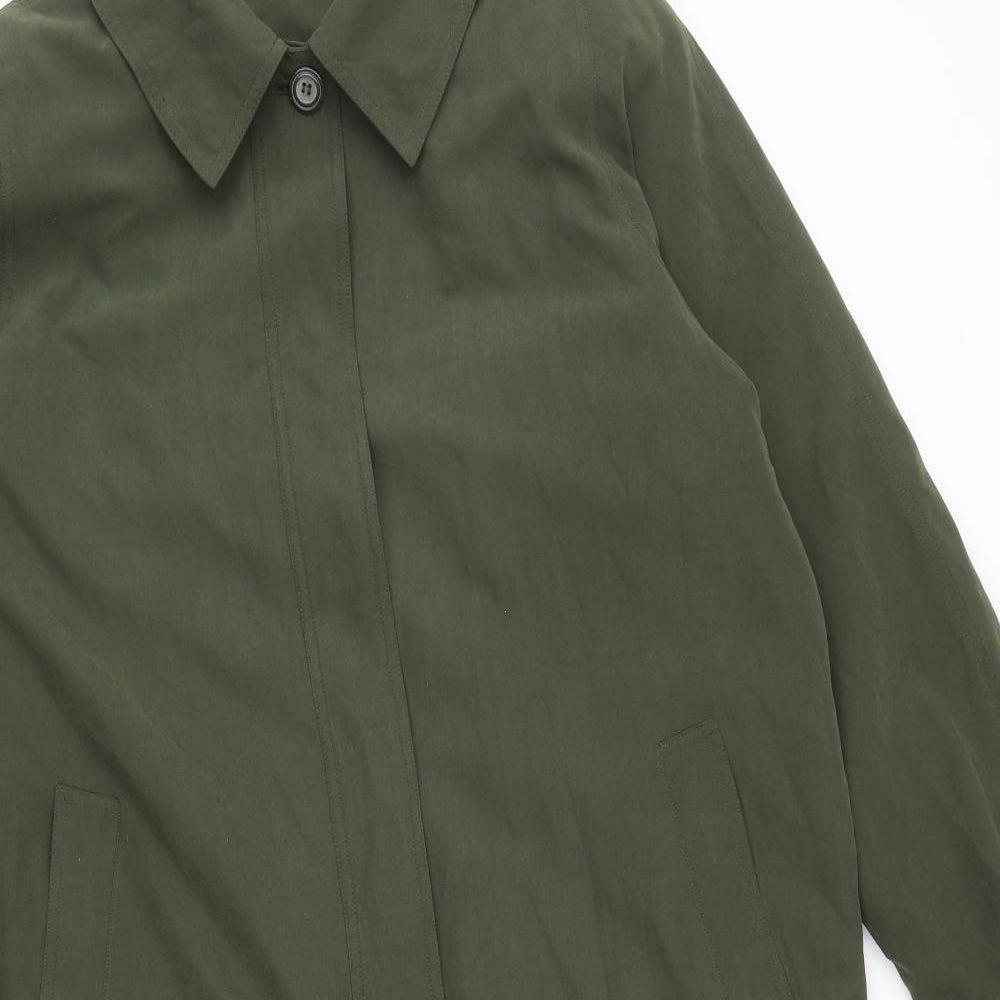 Rosetti Womens Green Trench Coat Jacket Size 18 Button