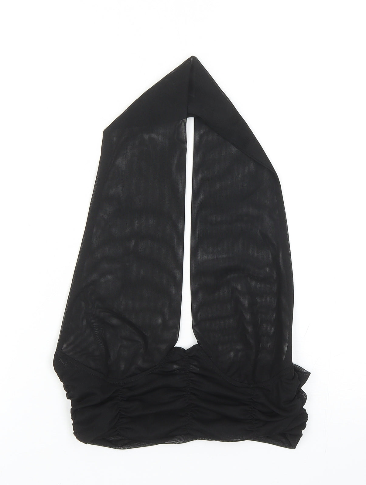 SheIn Womens Black Polyester Camisole Blouse Size S Halter